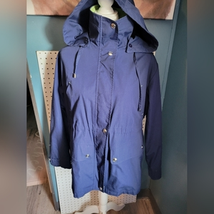 Mackintosh New England Navy‎ blue ladies size Large fall/spring jacket